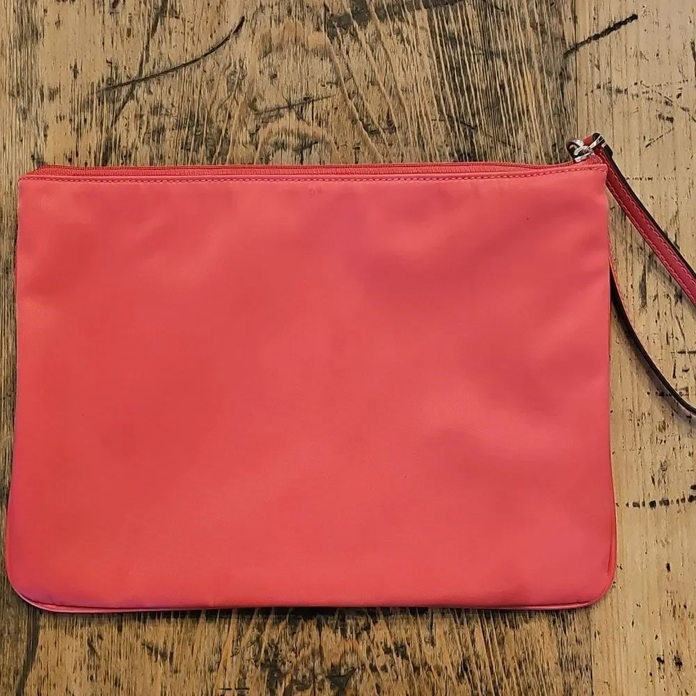 KATE SPADE Nylon‎ Wristlet Salmon Pink
